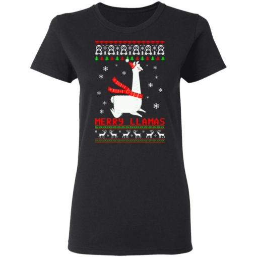 Merry Llamas Christmas sweatshirt
