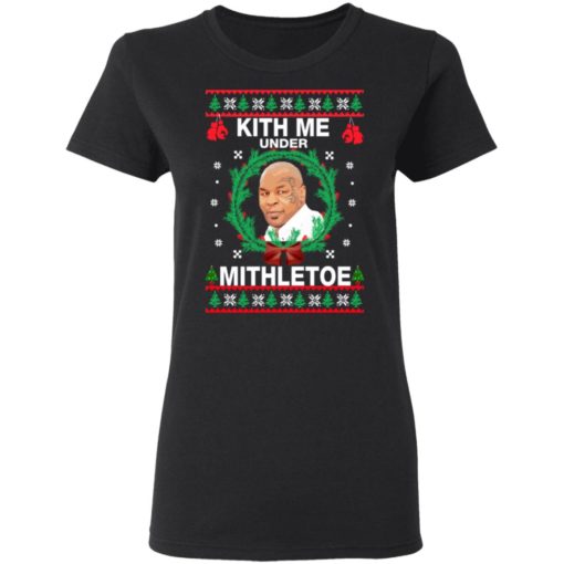 Mike Tyson kith me under the mithletoe Christmas sweater