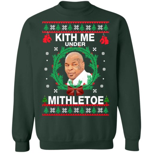 Mike Tyson kith me under the mithletoe Christmas sweater