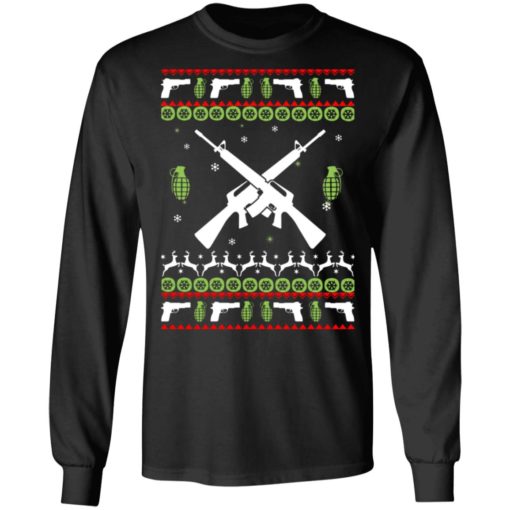 Assault Rifle Ugly Christmas Sweater