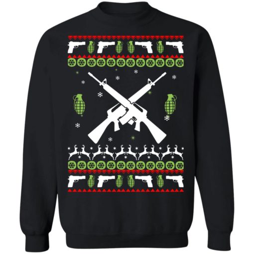 Assault Rifle Ugly Christmas Sweater
