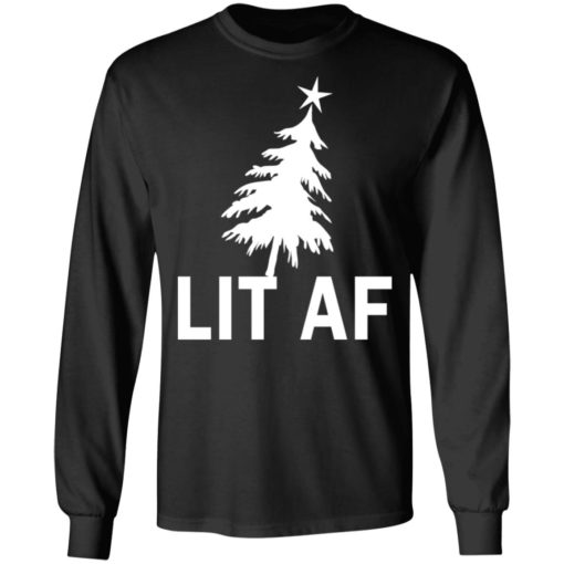 LIT AF Funny Christmas Sweater