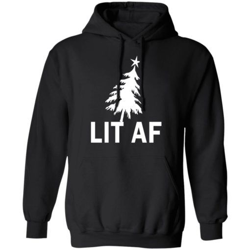 LIT AF Funny Christmas Sweater