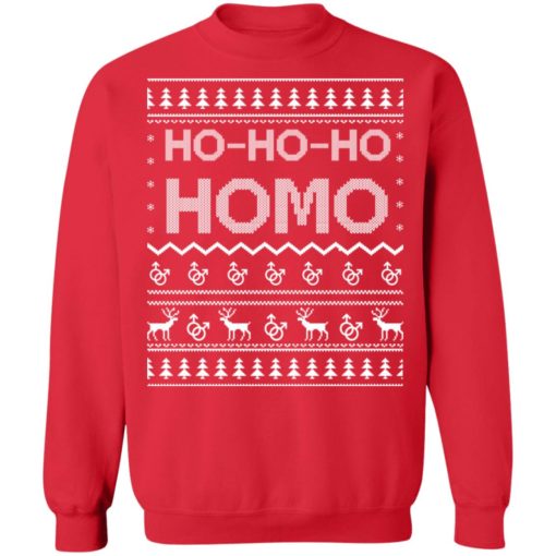 Ho Ho Ho Homo Christmas ugly sweater