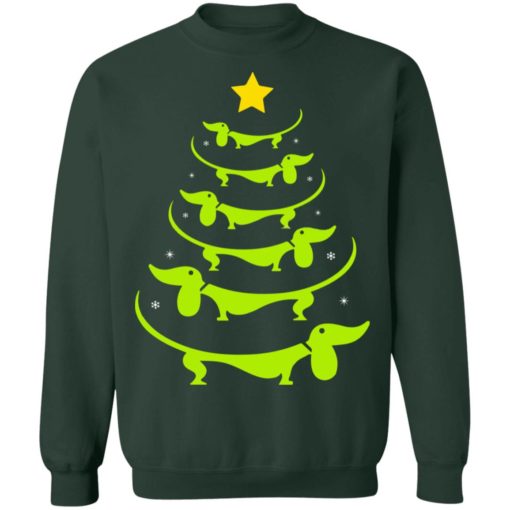 Dachshund Christmas Tree sweatshirt