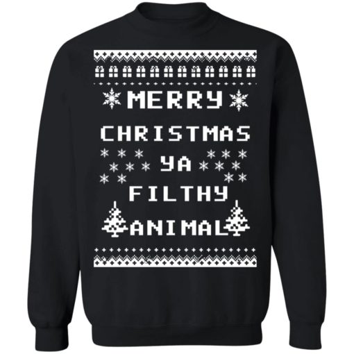 Merry Christmas ya filthy animal sweater
