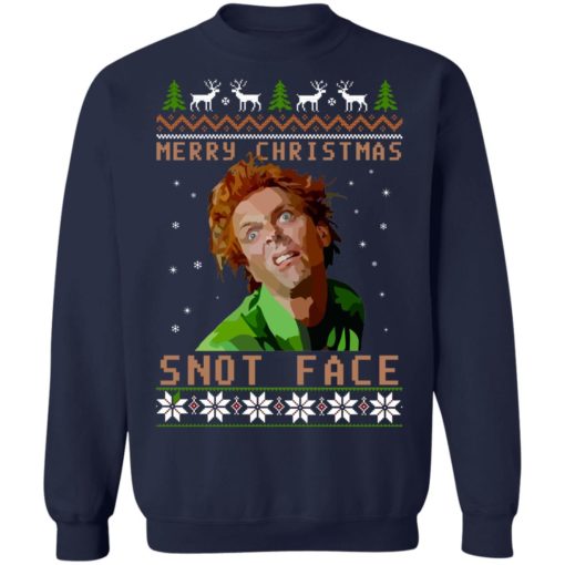 Drop Dead Fred Snot face Christmas sweater