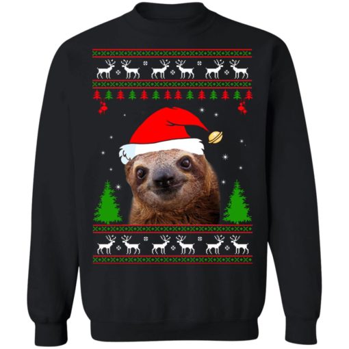 Sloth Christmas ugly sweater