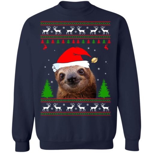 Sloth Christmas ugly sweater