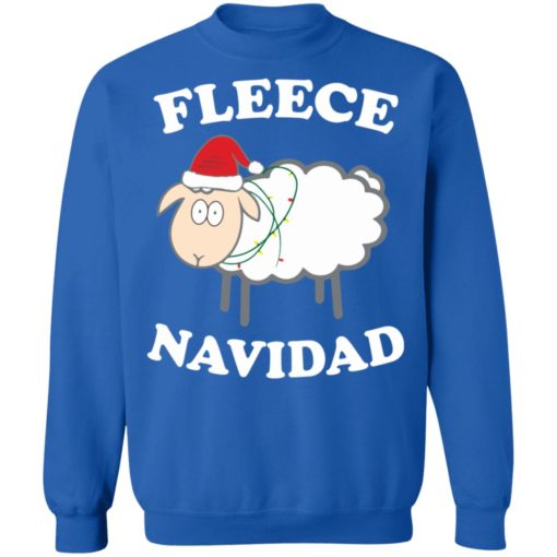 Fleece Navidad Sheep Christmas sweatshirt