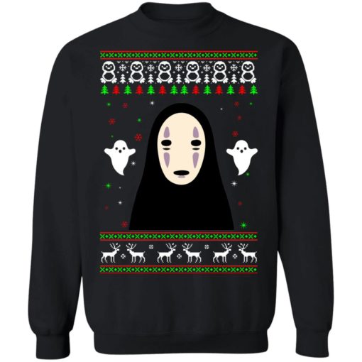 No face Christmas sweater