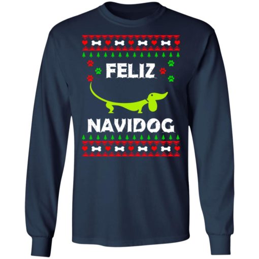 Dachshund Feliz Navidog Christmas sweatshirt
