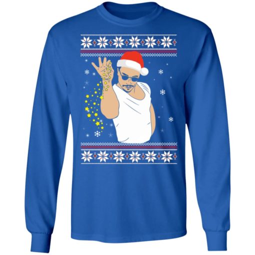 Salt Bae Christmas ugly sweater