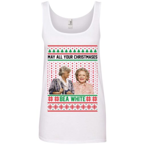 May All your Christmases Bea White ugly sweater