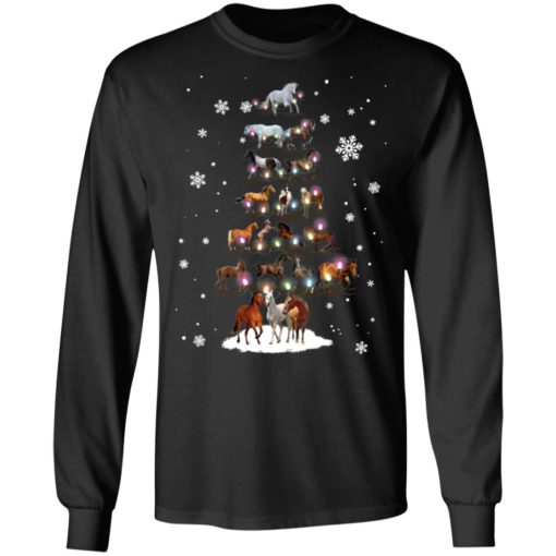 Horses Christmas Tree sweatshirt