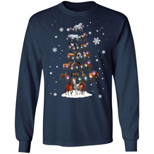 Horses Christmas Tree sweatshirt