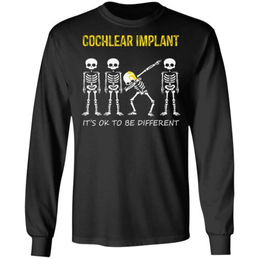 SKeleton Cochilear Implant it’s ok to be different shirt