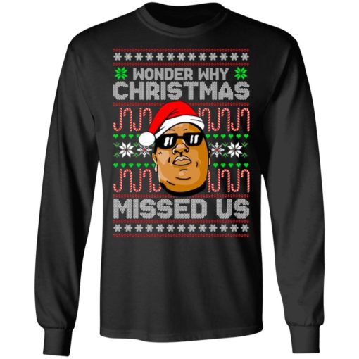 Notorious Wonder my Christmas Missed us ugly sweatshirt