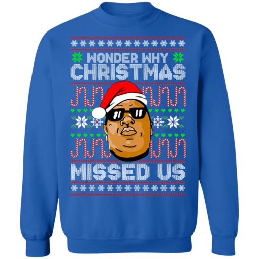 Notorious Wonder my Christmas Missed us ugly sweatshirt
