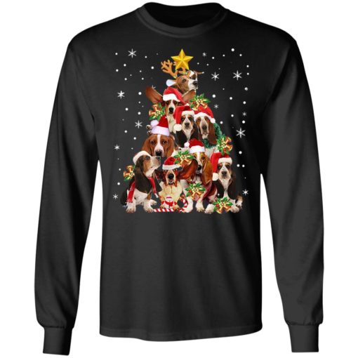 Basset Hound Christmas Tree sweatshirt