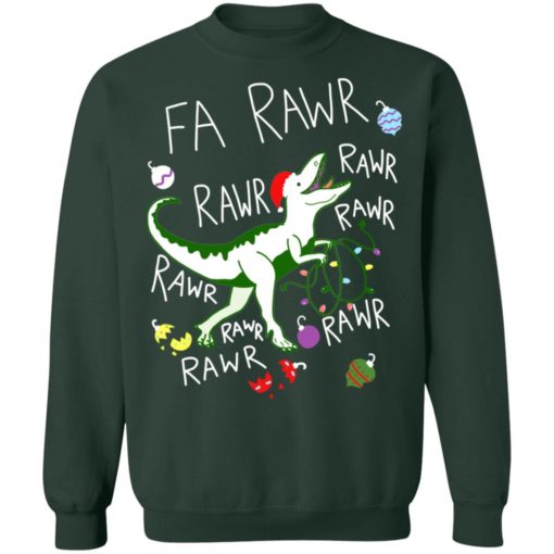 T-Rex Fa Rawr Rawr Rawr Christmas sweatshirt