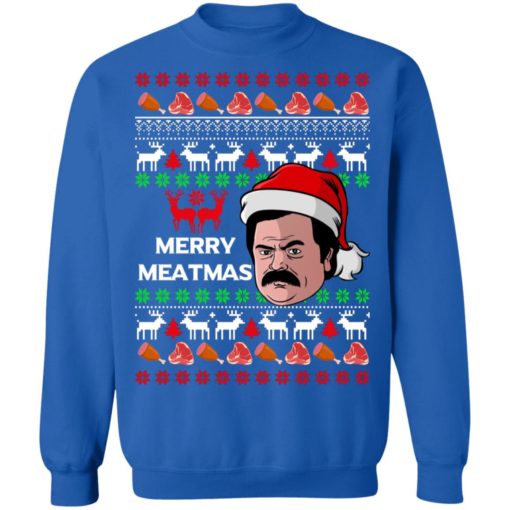Swanson Merry Meatmas Christmas sweater