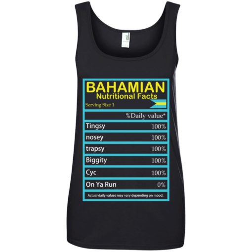 Bahamian Nutritional Facts shirt