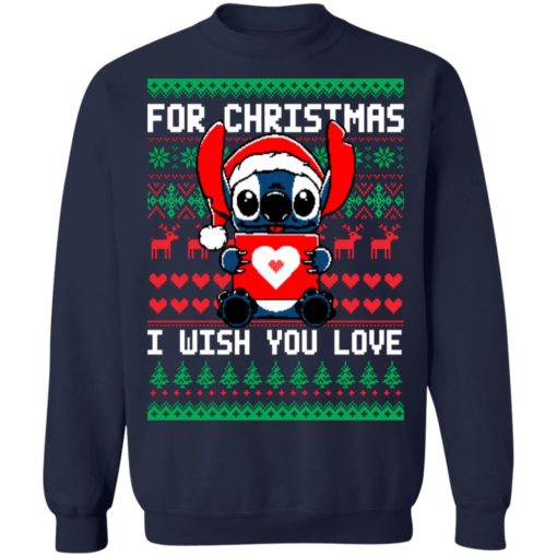 Stitch For Christmas I wish you love sweater