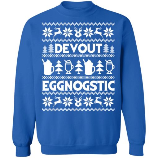 Devout Eggnostic Eggnog Christmas sweater