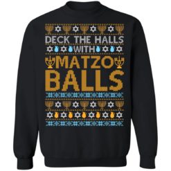 Deck the halls with Matzo Balls Ugly sweater