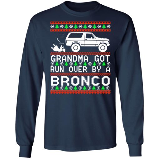 Grandma got run over by a Bronco Christmas sweater