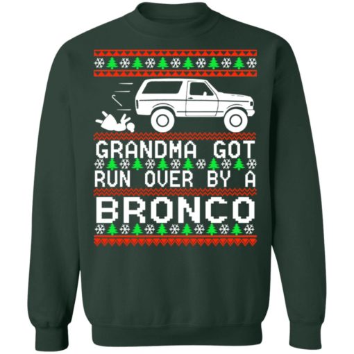 Grandma got run over by a Bronco Christmas sweater