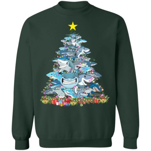 Shark Christmas Tree sweatshirt