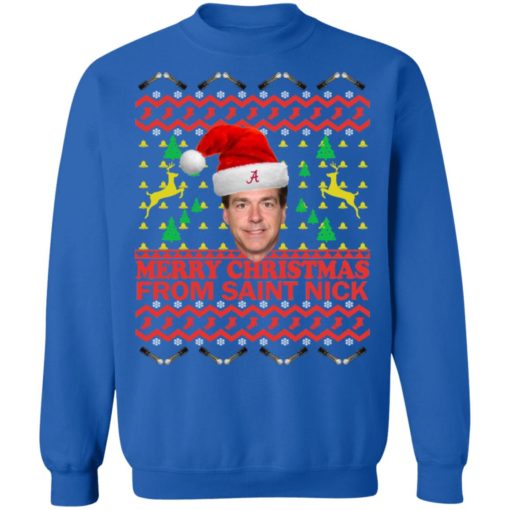 Nick Saban Christmas sweater