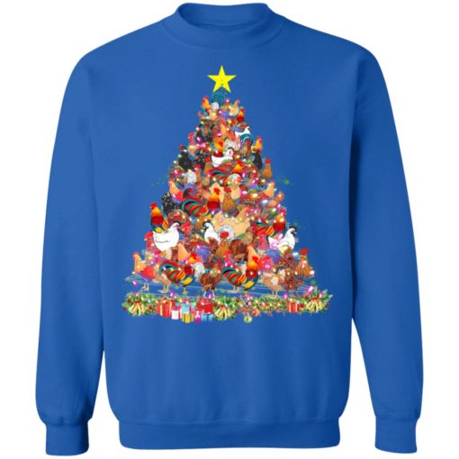 Chicken Christmas Tree sweatshirt