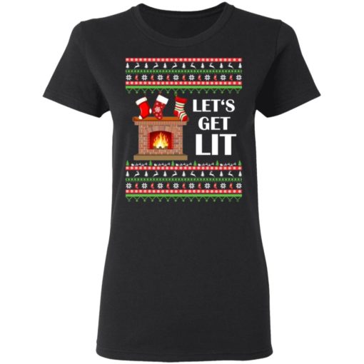 Let’s get lit Christmas Stocking Christmas sweater