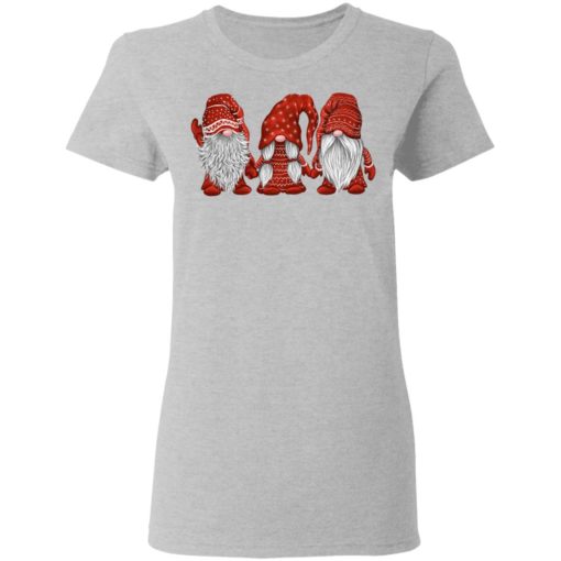 Three Gnomes in red costume Christmas sweatshirt