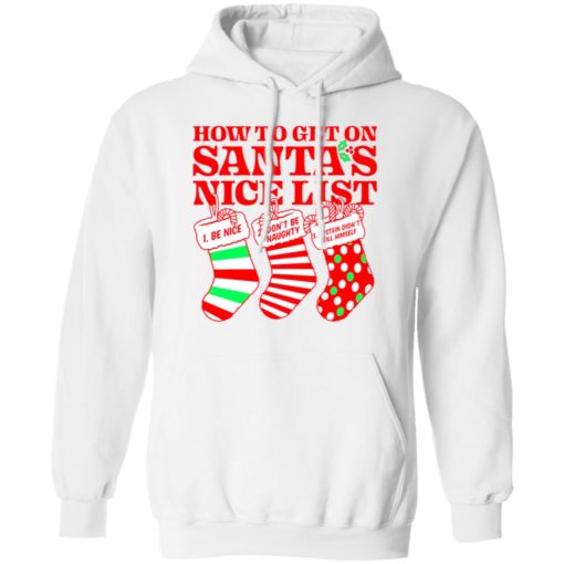 How to get on Santa’s nice list Christmas sweater