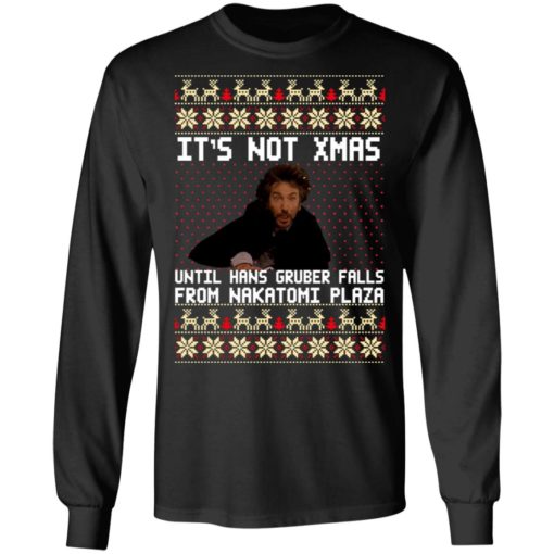 Die hard It’s not Christmas until you see Hans Gruber ugly sweater