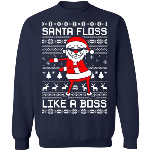 Santa Floss Like a Boss Christmas sweater
