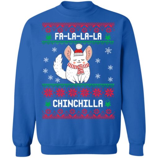 Chinchilla Christmas sweater