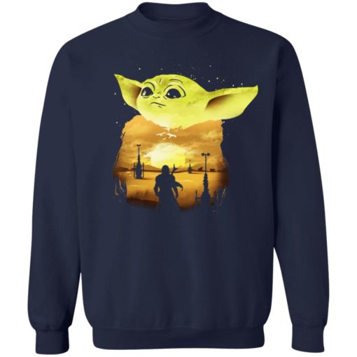 Baby Yoda Sunset shirt