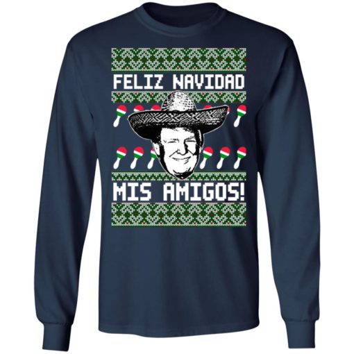 D*nald Tr*mp Feliz Navidad Mis Amigos Christmas sweater