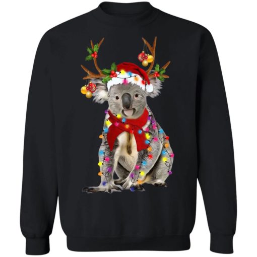 Koala Reindeer Christmas light shirt