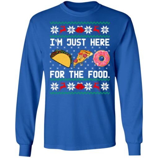 I’m Just here for the food Christmas sweater