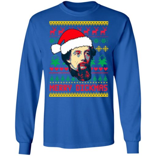 Charles Dickens Merry Dickmas ugly sweater