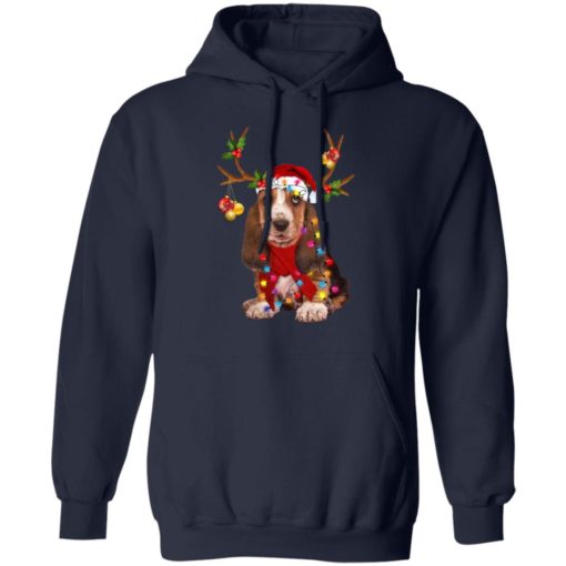 Basset hound reindeer Christmas shirt