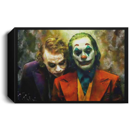Heath Ledger and Joaquin Phoenix Joker poster, canvas