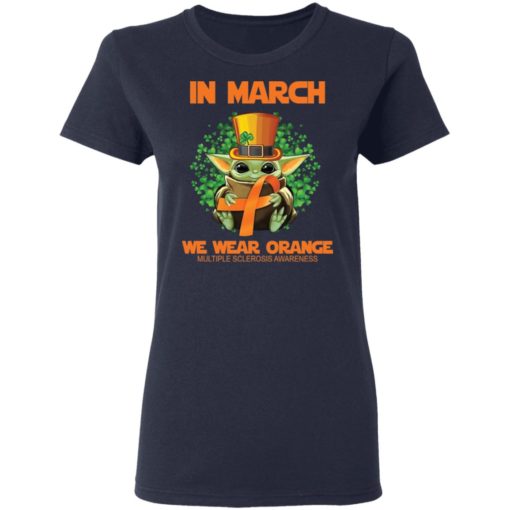 Baby Yoda In march we wear orange shirt