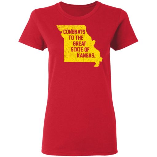 Congrats to the great state of Kansas shirt